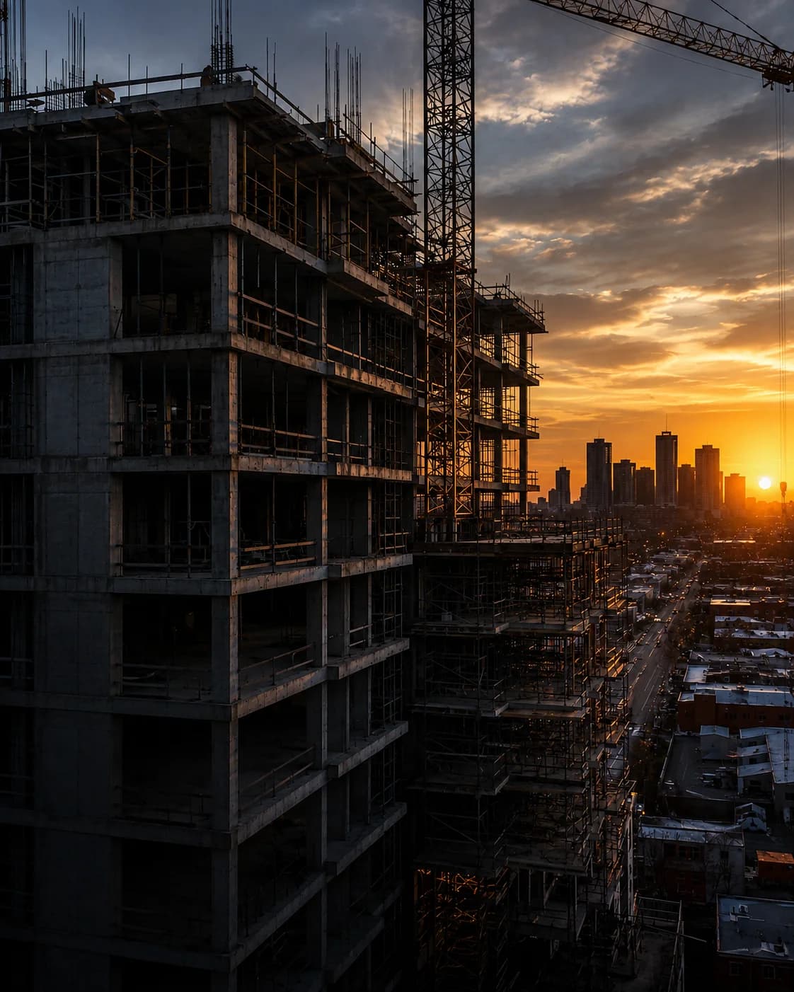 LBE Contracting crew and equipment on an active construction site